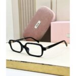 Mıu Mıu İthal Kare Güneş Gözlüğü - Sarı- Şeffaf