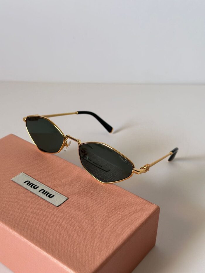 Mıu Mıu İthal Tasarım Güneş Gözlüğü - Siyah-Gold