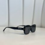 Miu Mİu Kemik Tasarım Güneş Gözlüğü - Siyah