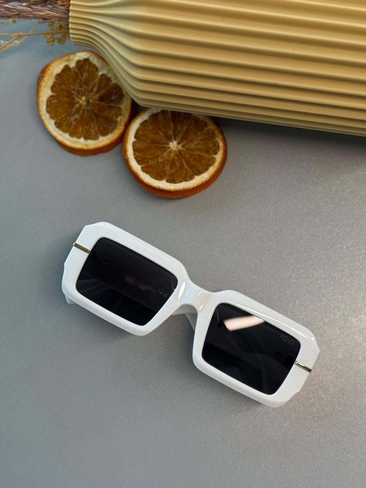 Fendi Fendigraphy Güneş Gözlüğü - Beyaz