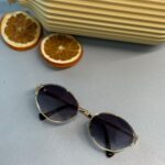 Mıu Mıu İthal Kesik Oval Güneş Gözlüğü - Mavi Degrade