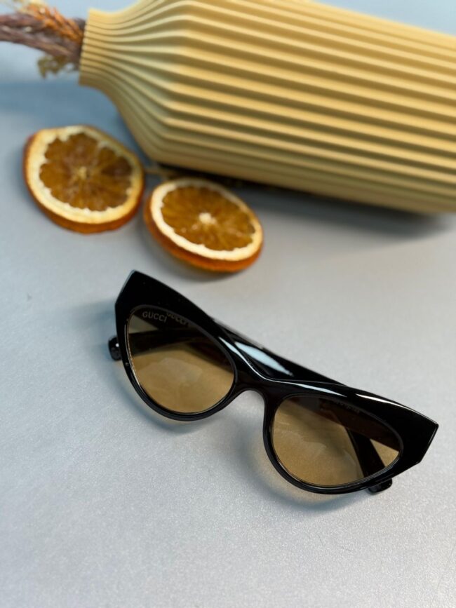 Gucci Kedi Gözü Güneş Gözlüğü - Kahve