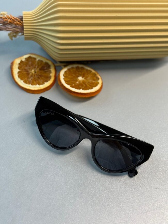 Gucci Kedi Gözü Güneş Gözlüğü - Keskin Siyah