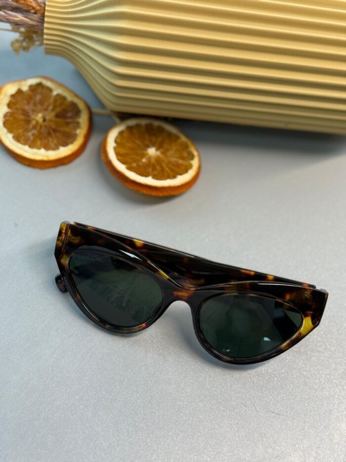 Gucci Kedi Gözü Güneş Gözlüğü - Leopar
