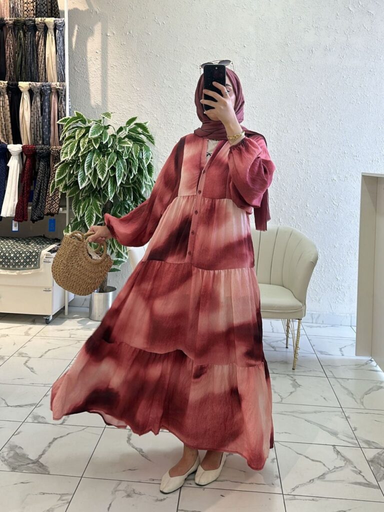 Stare Elbise -1223- Vişne