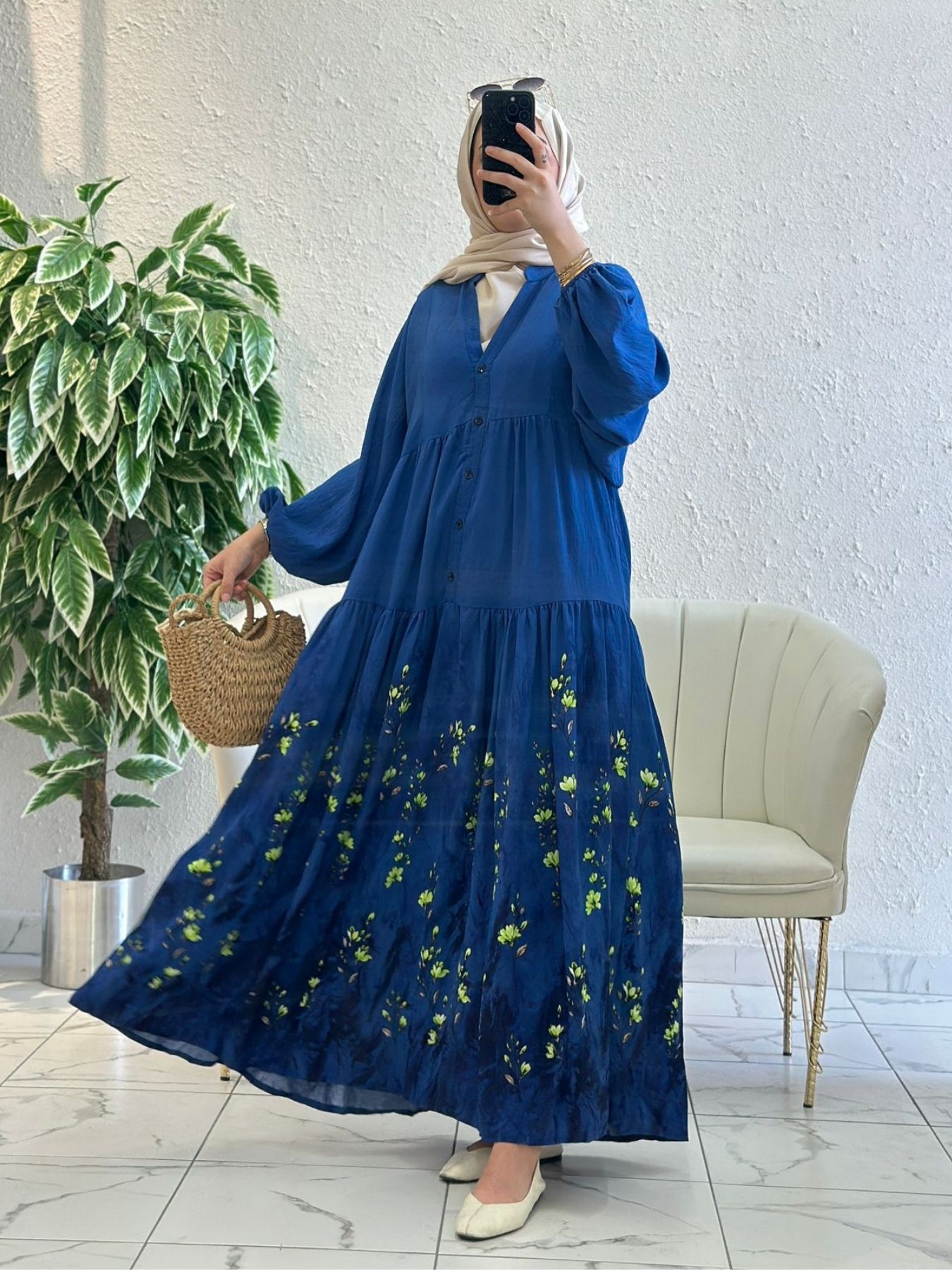 Midnight Safir Elbise – Saks Mavi