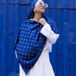 Ysl  Desen Kendinden Dokulu Desenli İtalyan Şal-10010-Vizon