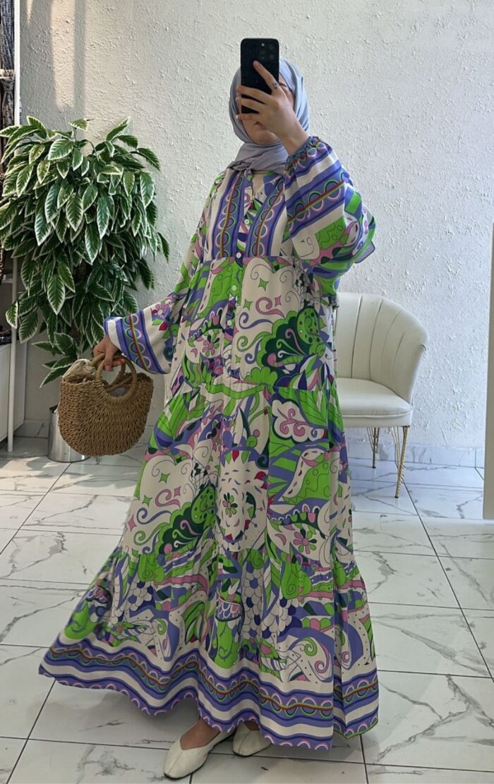 Vanella Brezze Elbise L1004 - Lavanta