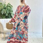 Vanella Brezze Elbise L1005 - Mercan