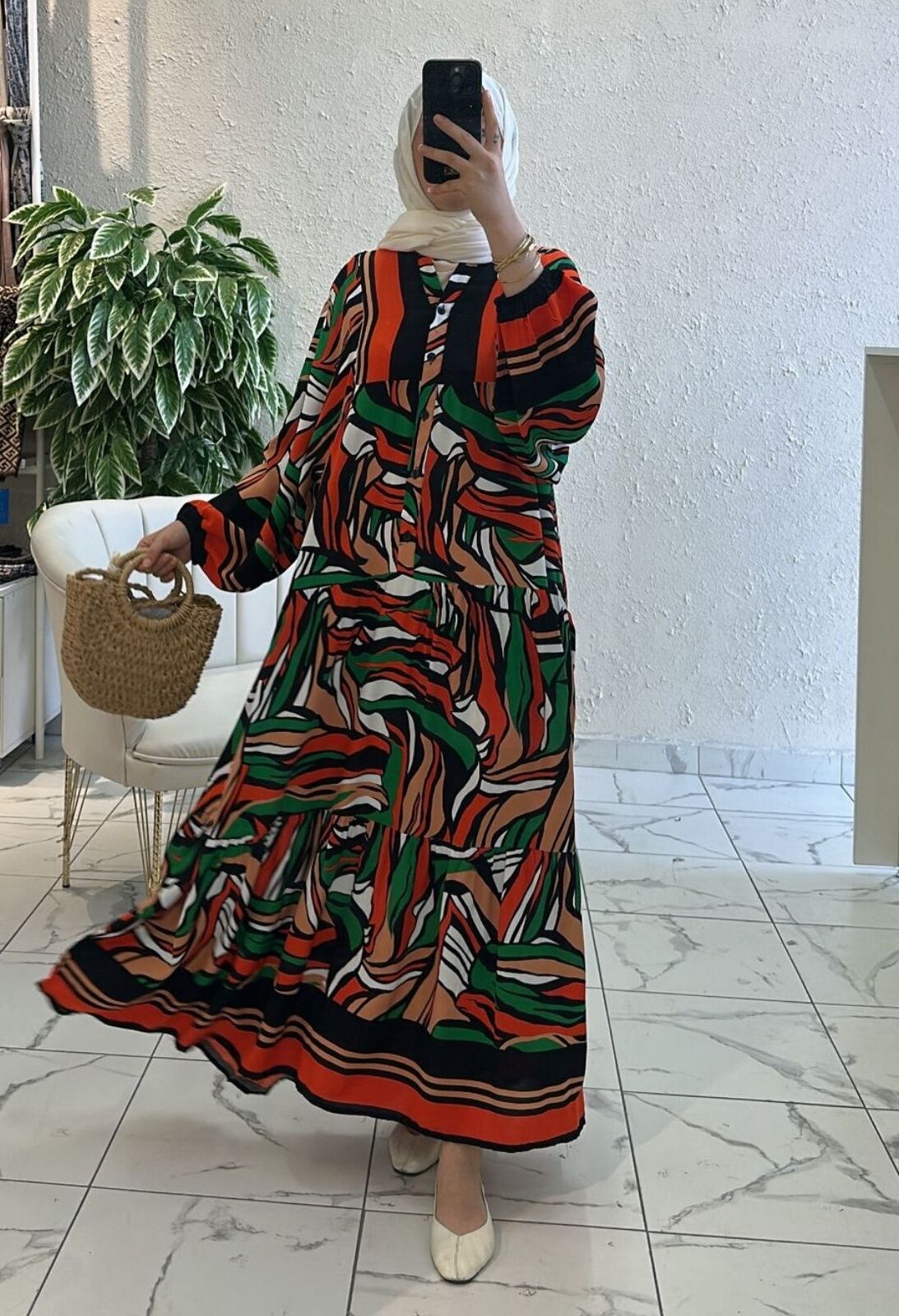 Lorella Look Elbise L1007 - Egzotik