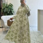 Orchid Maxi Elbise  L10019 BÜYÜK BEDEN -  Ada Çayı