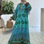 Vehlena Miss Elbise L10022 - Tropik Yeşil