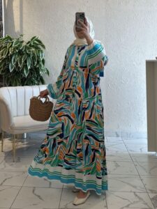 Lorella Look Elbise L10024 - Deniz Mavi