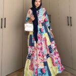 Majic Elbise L10080 - Patchwork Bahar