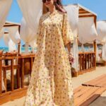 Çiçekyaz Elbise L10095 - Altınçiçek