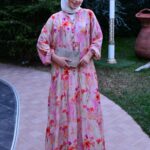 Lilaress Elbise L100101 - Toz Pembe