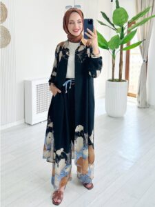 Sofia İkili Takım TK100110 - Siyah İnci