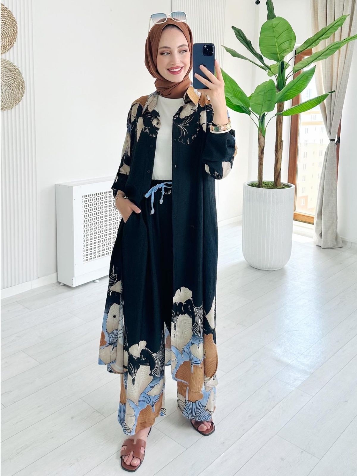 Sofia İkili Takım TK100110 - Siyah İnci