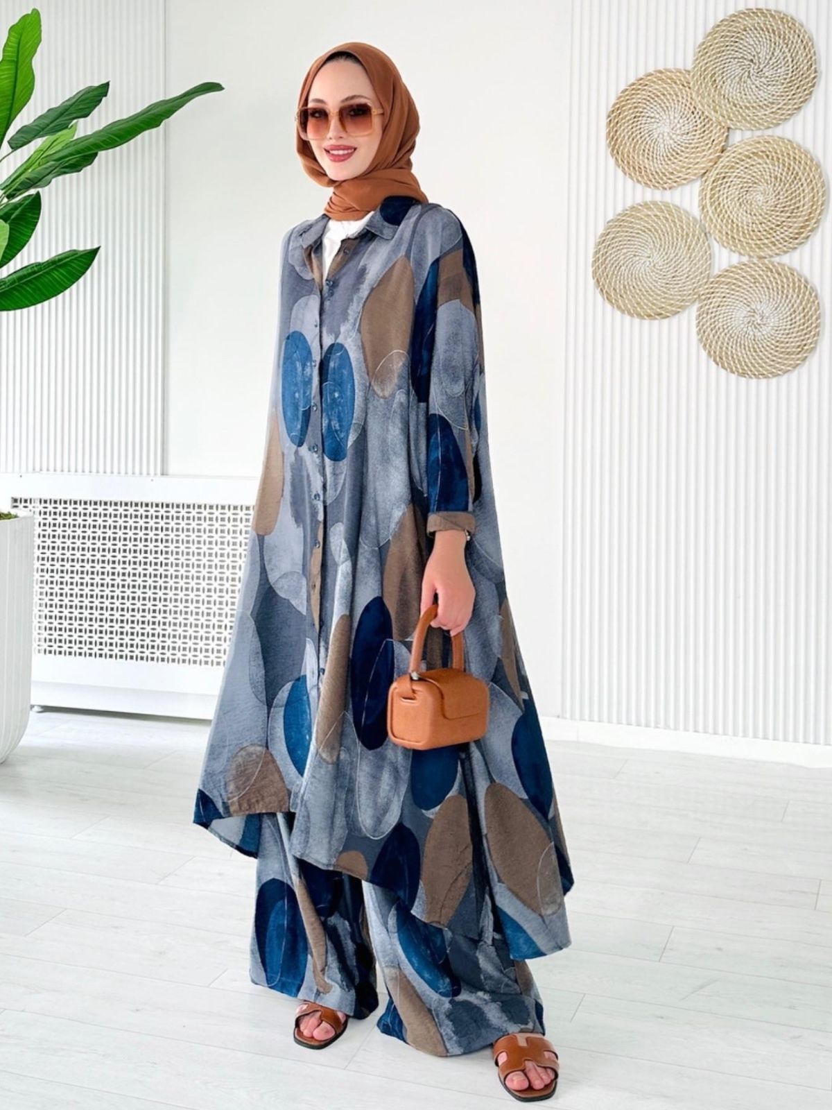 Laura İkili Takım TK100121 - Gölgeli Mavi