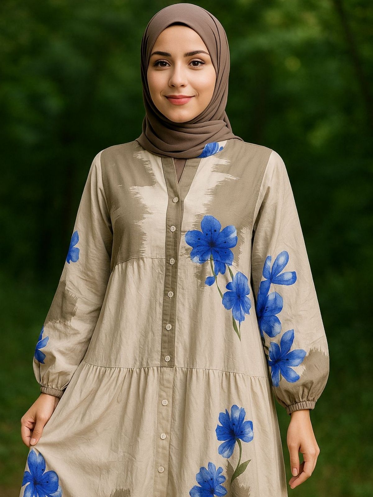 Helena Desen Elbise L100127 - Vanilya Krem