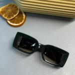 Chanel Dikdörtgen Güneş Gözlüğü - Yeşil