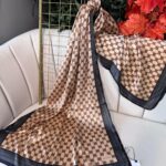 Gucci İthal Vual İpek Şal  44983 -  Altın
