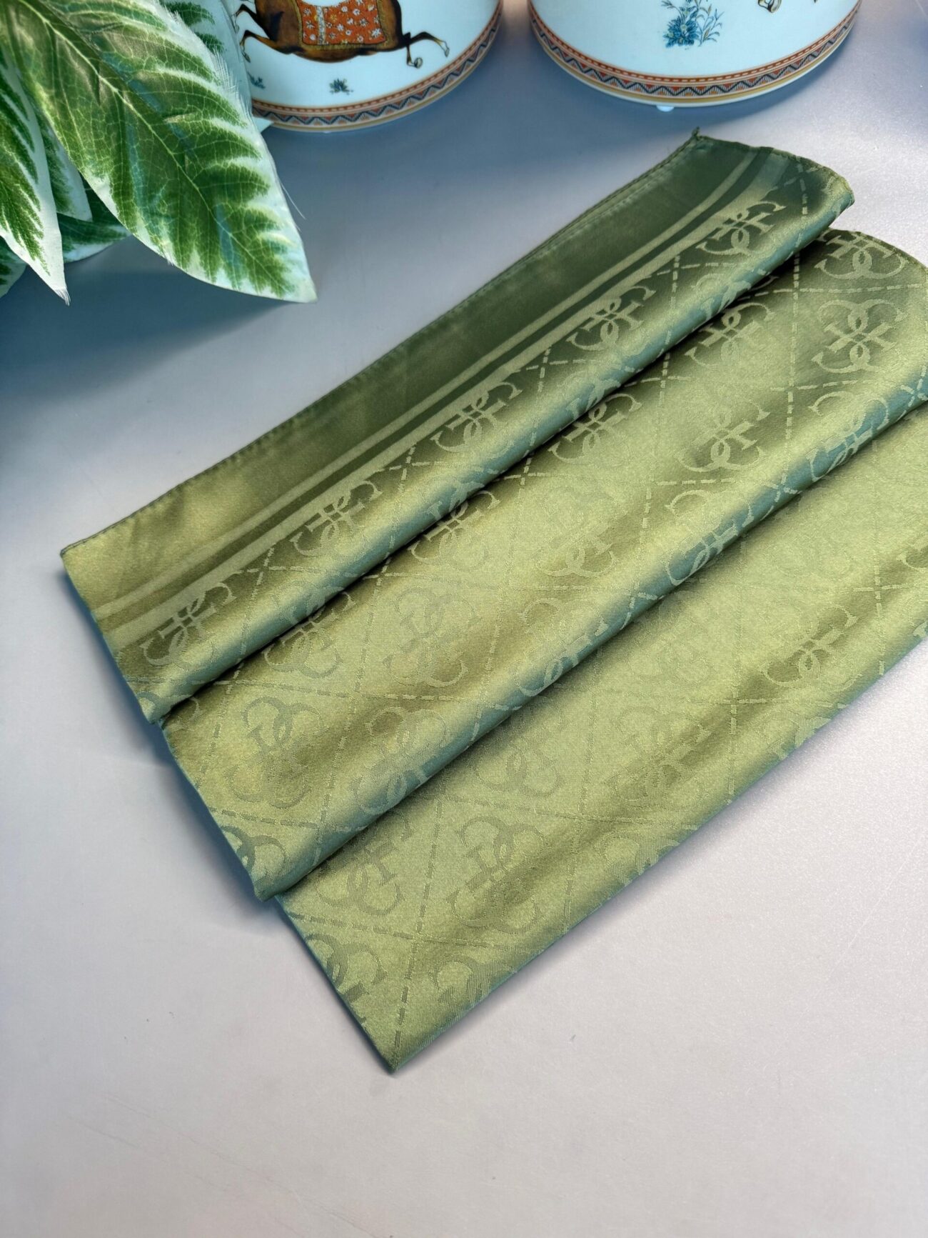 Guess Desen İpeksi Jakar Şal- Çağla Yeşil