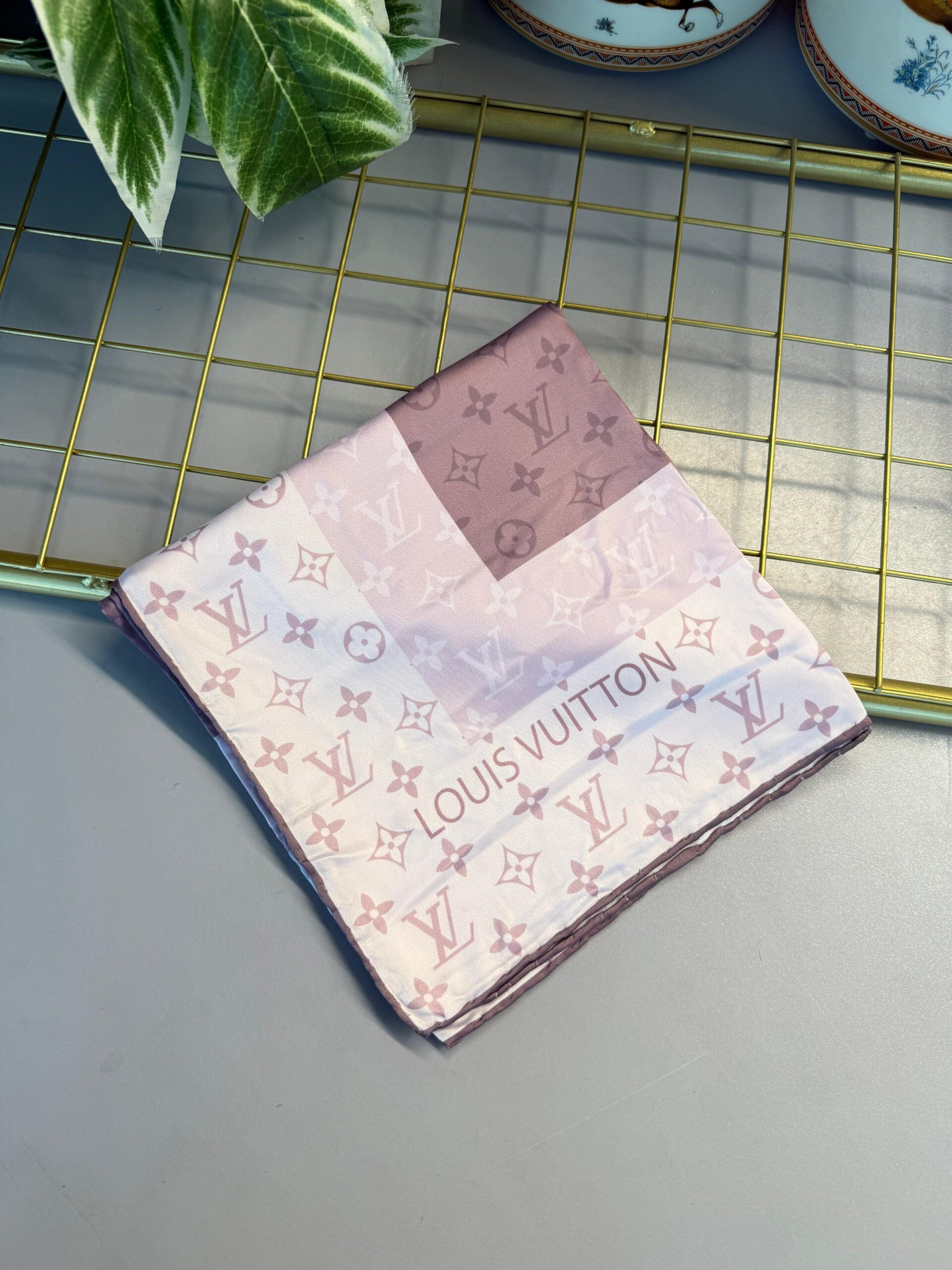 LV Twill Eşarp -124565- Pudra Pembe