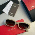 Prada Original Premium Full Set Güneş Gözlüğü - Krem