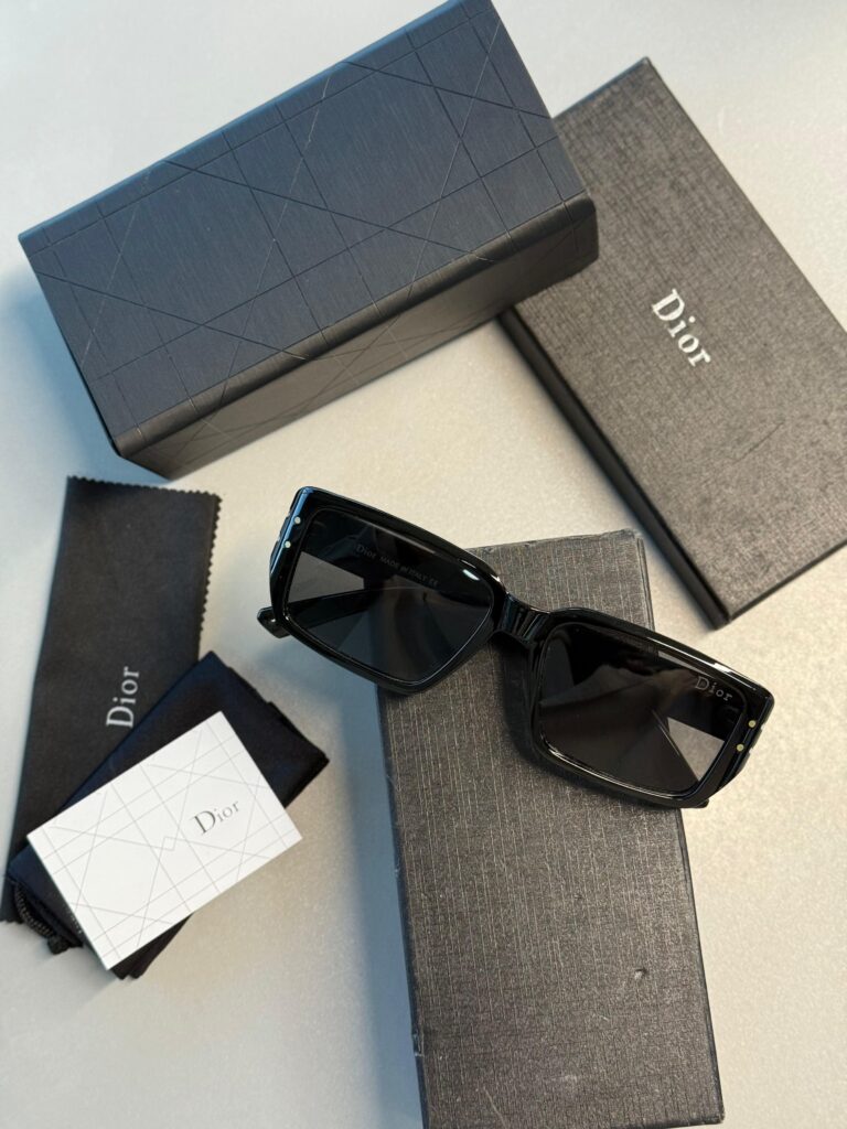 Dior Original Premium Full Set Güneş Gözlüğü - Siyah