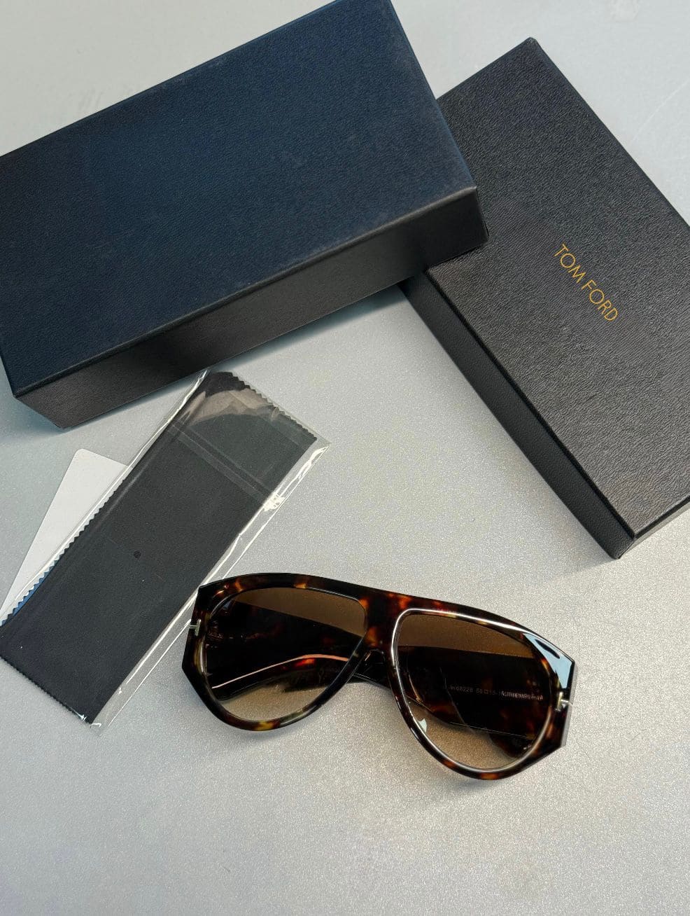 Tom Ford Original Premium Full Set Unisex Güneş Gözlüğü - Leopar