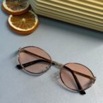 Mıu Mıu İthal Kesik Oval Güneş Gözlüğü - Turuncu