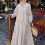 Keten Linen Breeze  Elbise- Bej