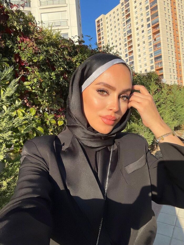 Yazlık Miyal Pamuk İpek Şal 55451 - Siyah Beyaz Şeritli