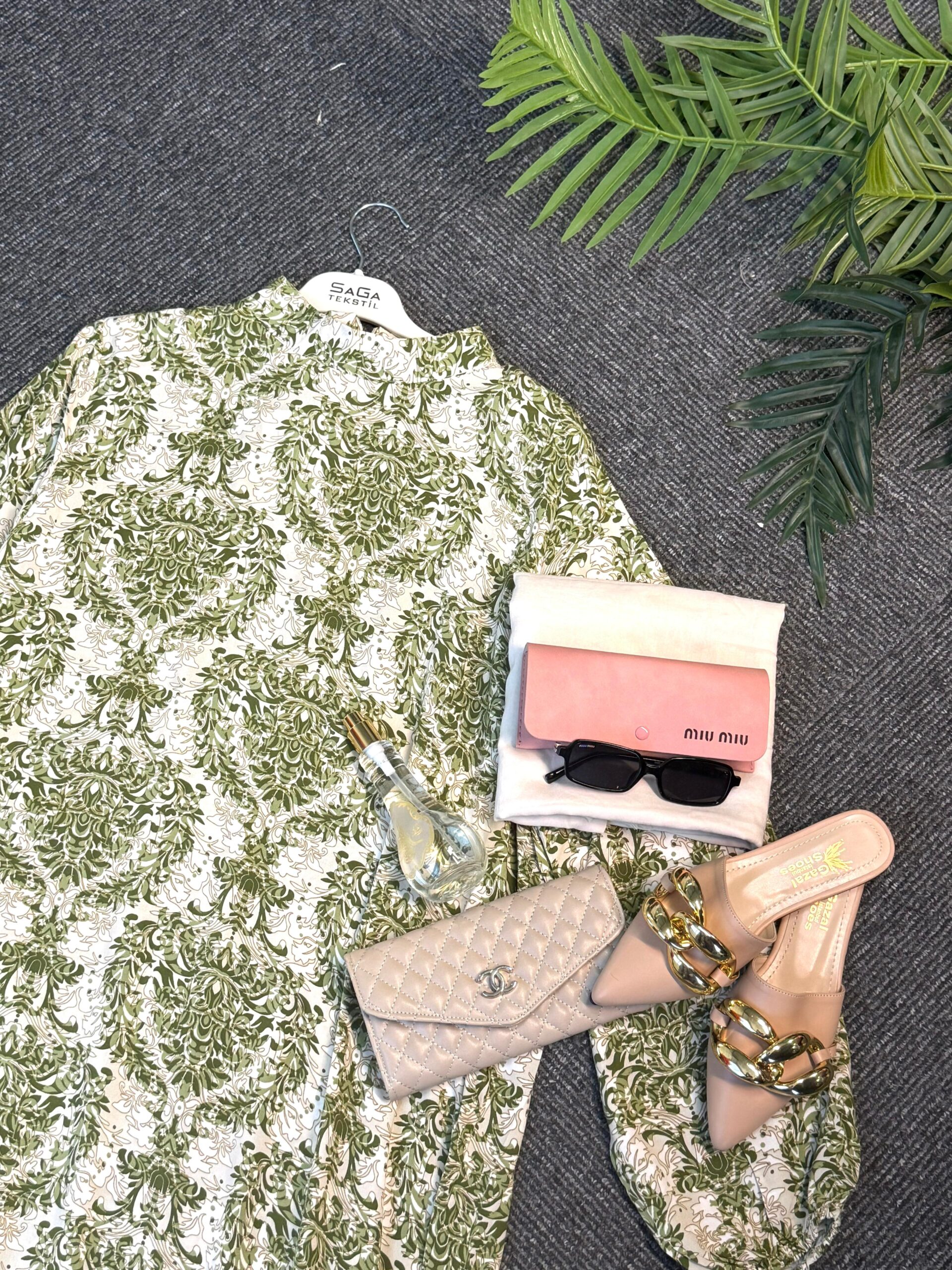 Brode Elbise - 1225- Krem