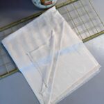 Dubai Kendinden Dokulu Çift Taraflı İpek Şal - 5252 - Taş