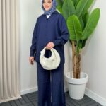 Aisha Gömlek İkili Takım TK100163 - Lacivert