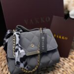 Vakko Antrasit Fular Çanta