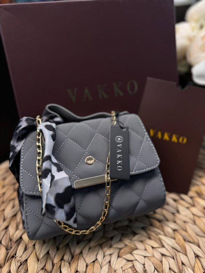 Vakko Antrasit Fular Çanta