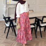 Begonya Otantik Etek  ETK100203 - Pembe