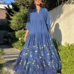 Solinda  Elbise  L100204  - Saks Mavi