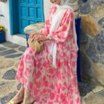 Asel Desen Elbise  L100206  - Pembe