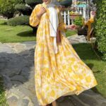 Asel Desen Elbise  L100206  - Portakal