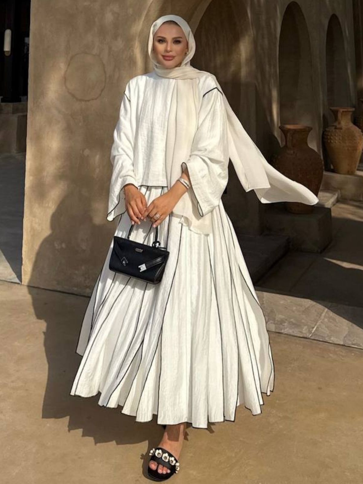 Alice İkili Etekli Takım TK100212  - Ekru