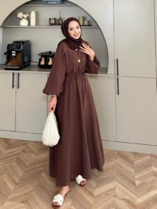 Perla Elbise  L100200 - Acı Kahve