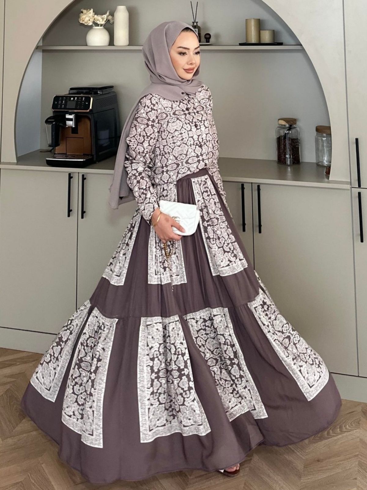 Jolie Etekli İkili Takım TK100215 - Kahve