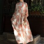 Mimoza Desenli Elbise - Narencik