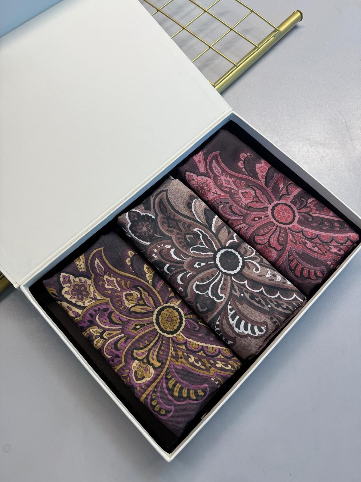 En Çok Satan 3’Lü İnci Gecesi Desen Pamuk İpek Şal KT100225 – Avantajlı Set