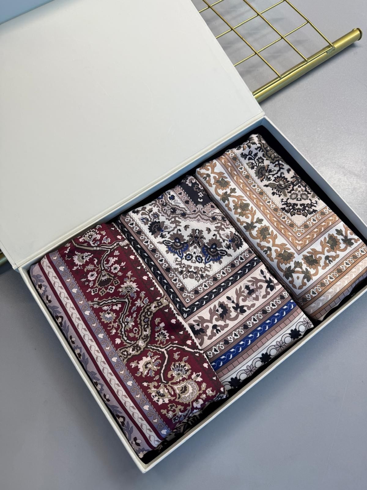 En Çok Satan 3’Lü Lavinya Vual İpek Şal KT100226  – Avantajlı Set