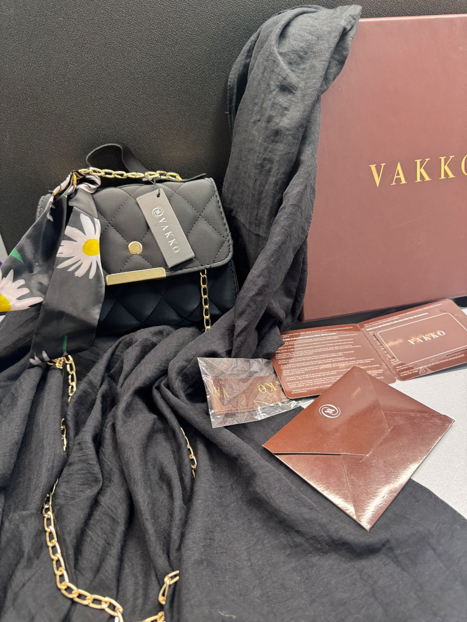 Vakko Comfort Şal 82901 - Siyah - Görsel 2